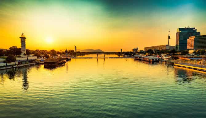 Blog images - 2025 - Danube river Vienna Austria Vienna Districts