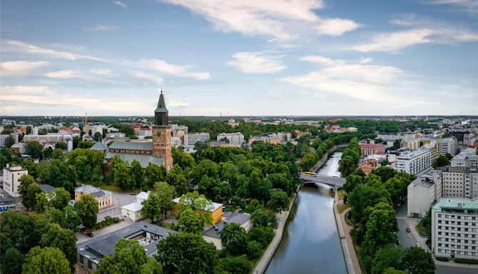 Blog images - 2025 - Finland Turku Aura River and Turku Cathedral