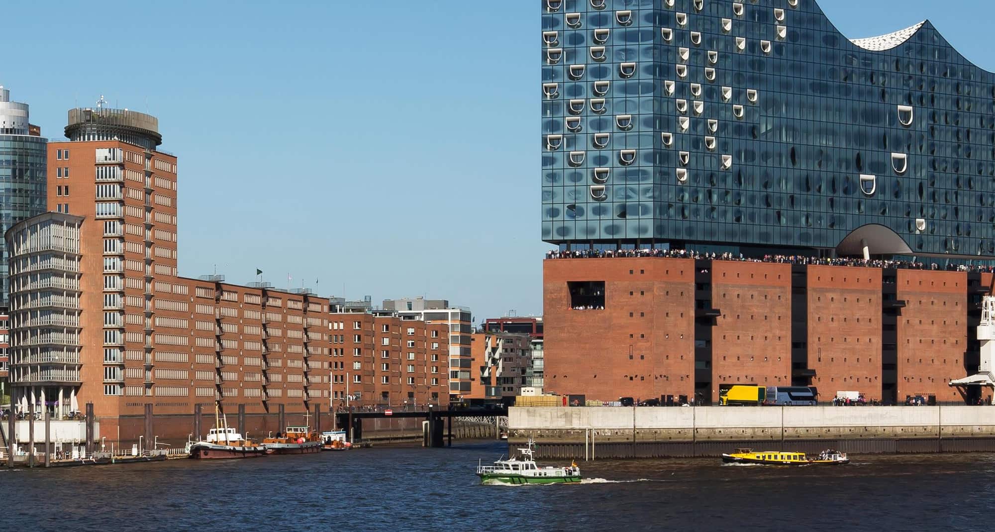 Blog images - 2025 - What to Visit in Hamburg Destination Elbphilharmonie and Hafencity Hamburg with sightseeing boat
