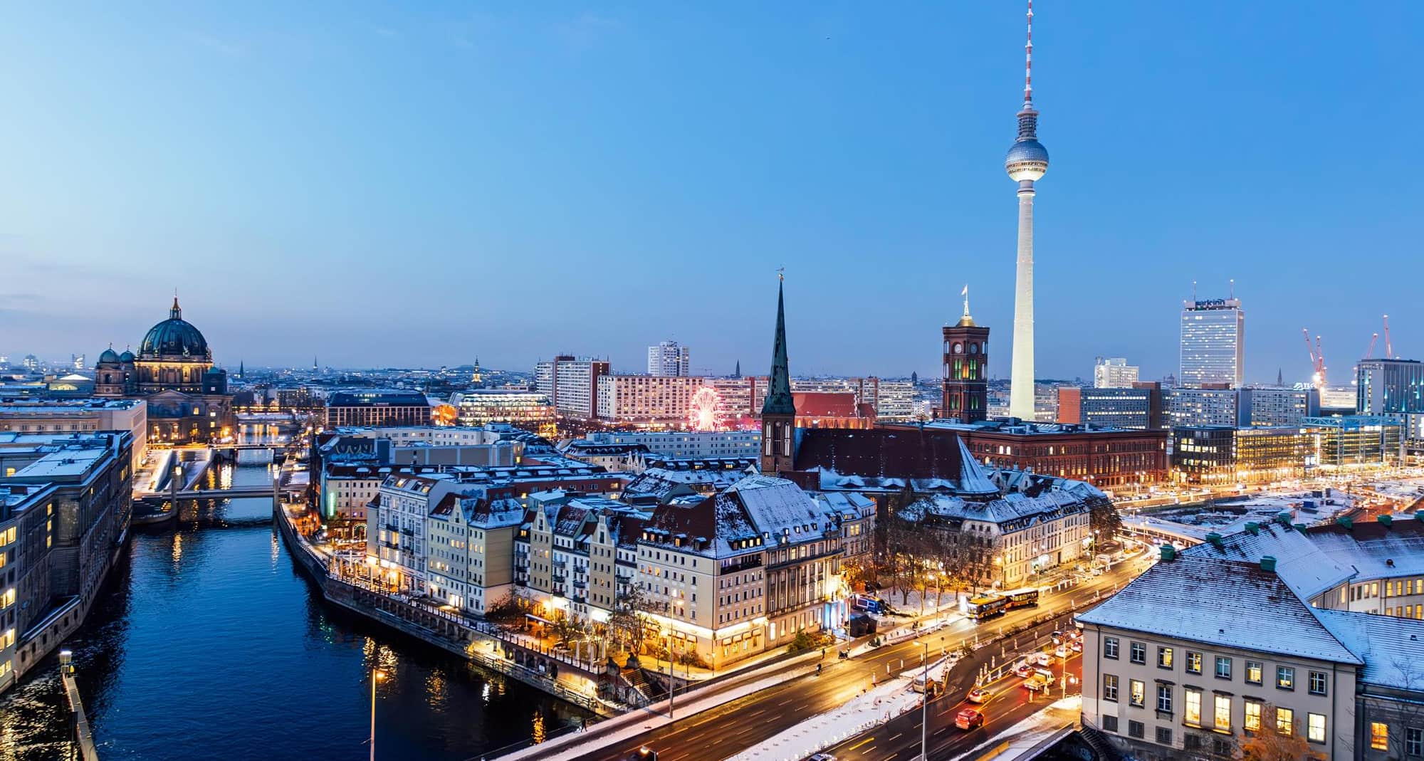 Blog images - 2025 - Things to Do in Berlin Exploring the Vibrant German Capital Destination Aerial view of Berlin illum