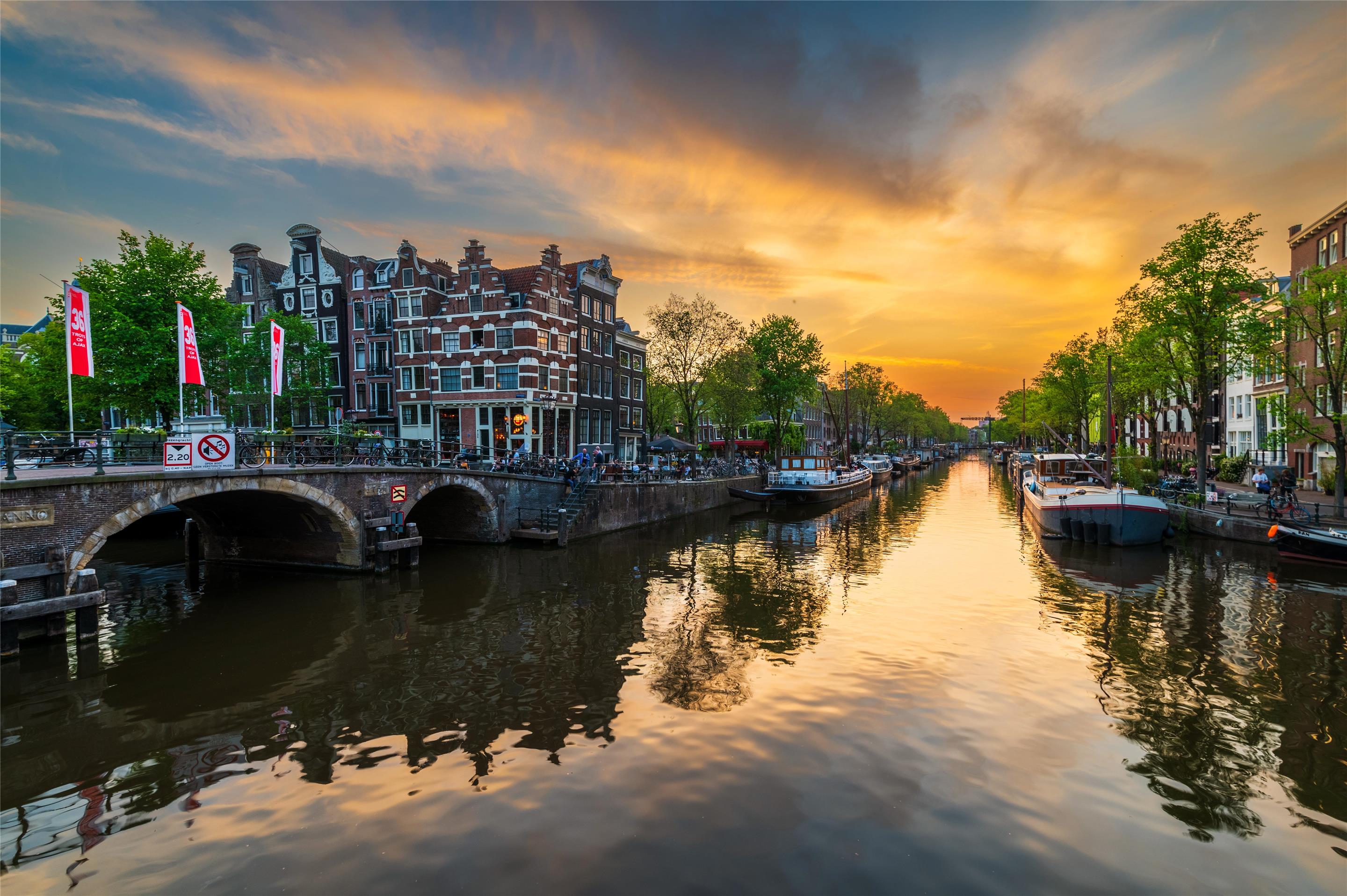 Canal view in Amsterdam
