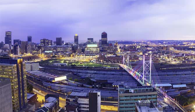 Blog images - 2025 - Discover museums in Johannesburg Art amp Culture Nelson Mandela Bridge in the evening with Johannes