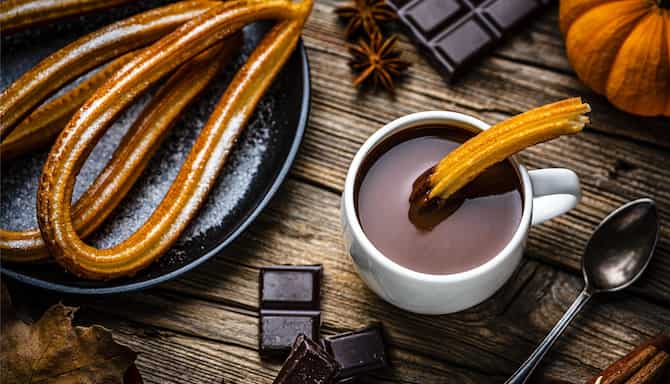 Blog images - 2025 - Churros and hot chocolate