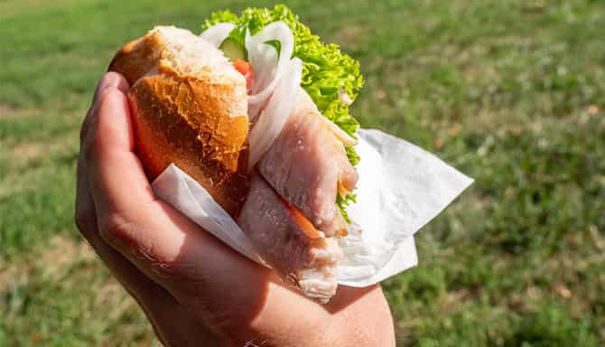 Blog images - 2025 - Food in Hamburg Exploring the Delights of German Cuisine Food amp Drink Fischbr tchen Fish sandwic