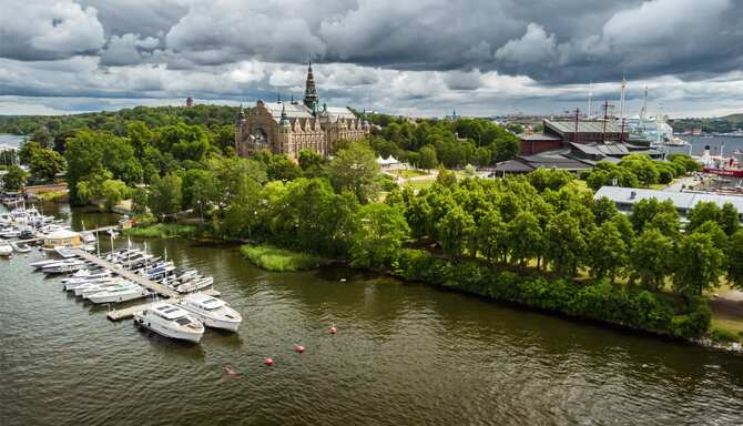 Blog images - 2025 - Aerial view of Djurg rden island in Stockholm