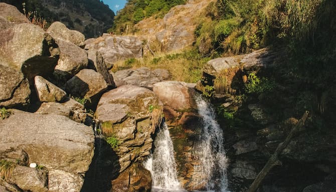 Blog images - 2025 - Waterfall in the mountains in Dharamsala Himachal Pradesh India