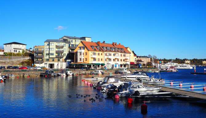 Blog images - 2025 - Vaxholm island view with harbor