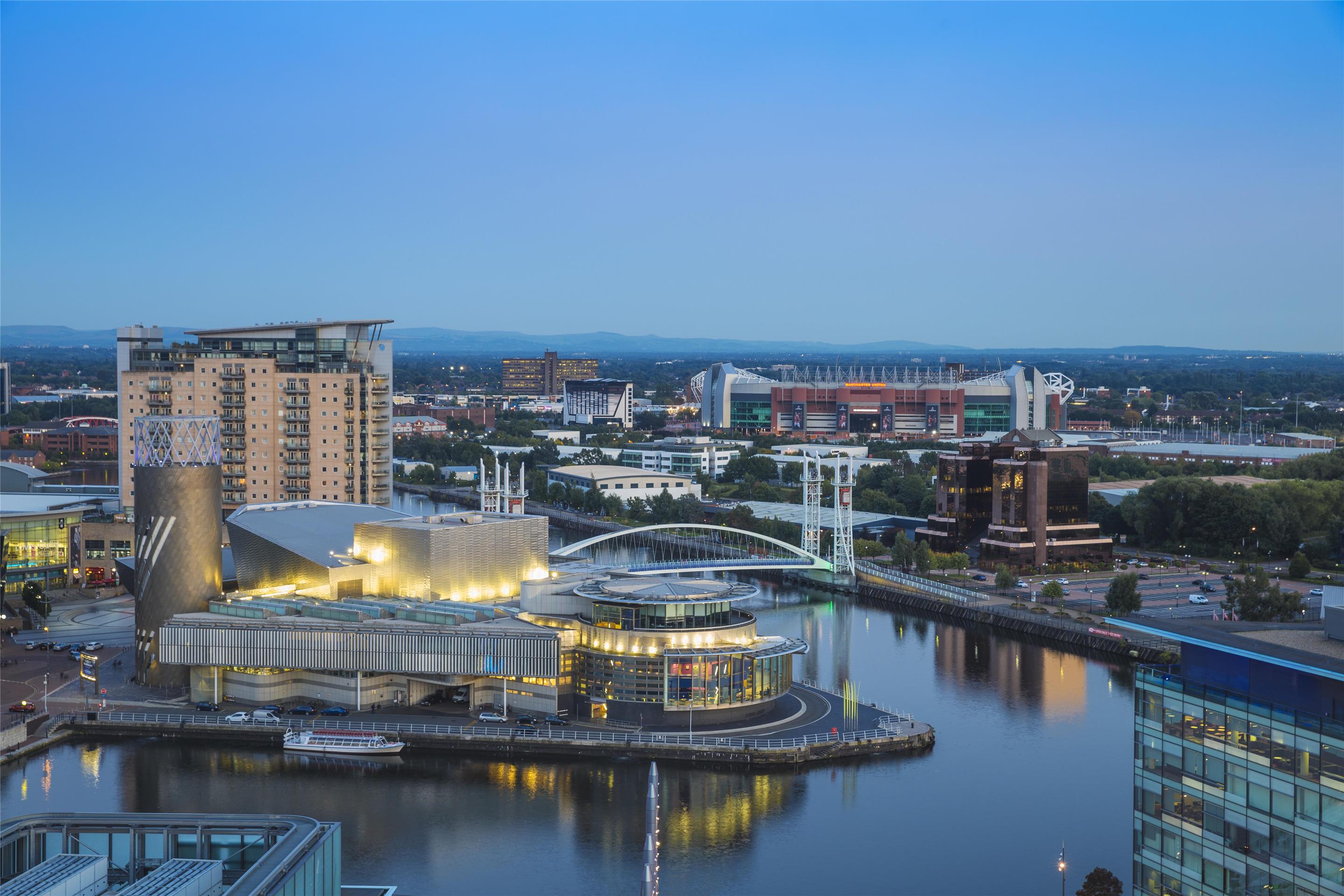 Lowry Theatre and Old Trafford, Manchester England