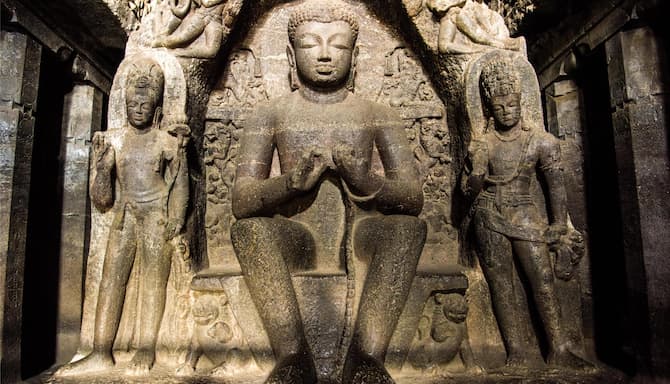 Blog images - 2025 - Ellora Cave a th century Buddhist Chaitanya hall