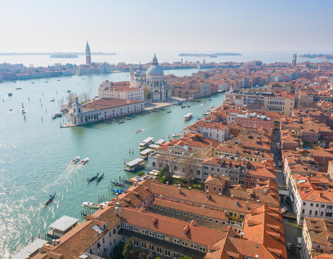 Grand Canal and Basilica di Santa Maria della Salute, Venice