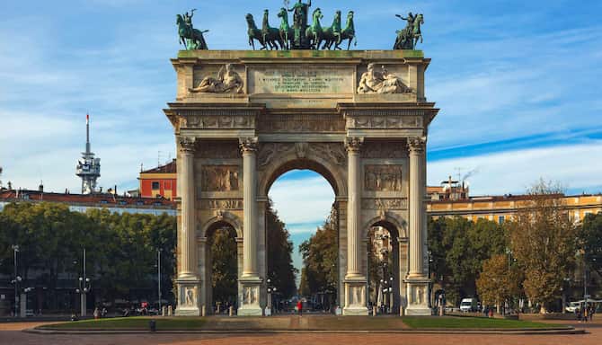Blog images - 2025 - Milan Attractions Discover the Unexpected Arch of Peace Arco della Pace in Sempione Square Milan