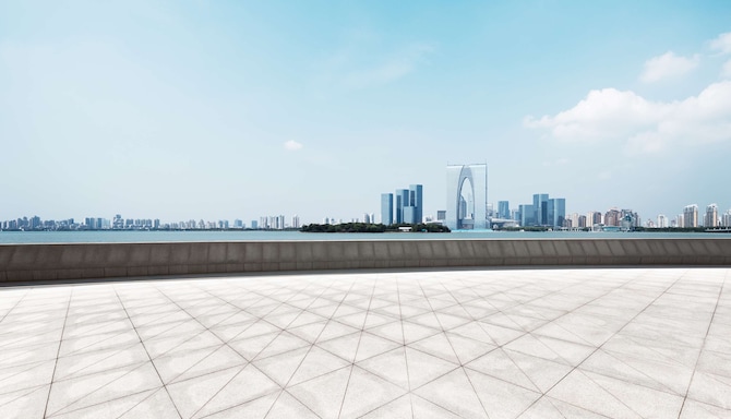 目的地页面 - 苏州的城市轮廓线