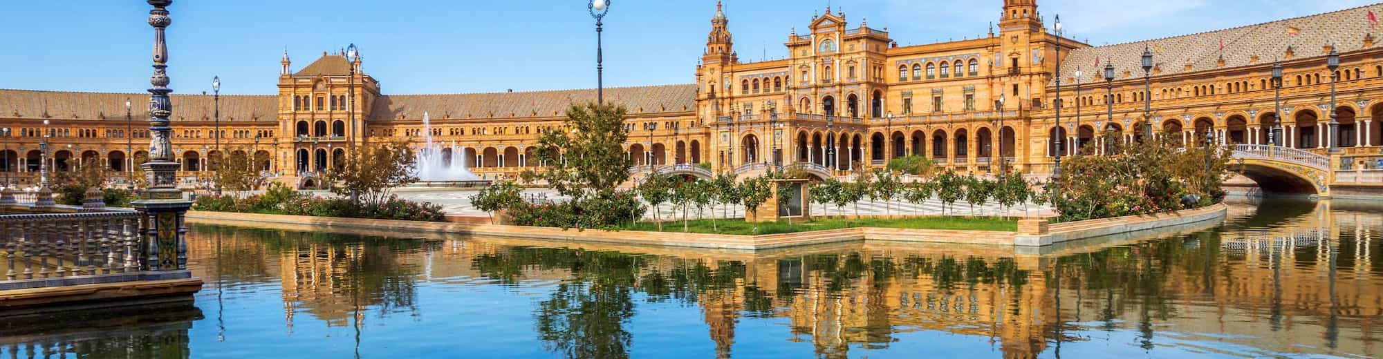 Reiseziel-Seiten – Plaza de España, Spanien