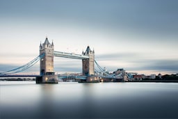 Destination Pages - Tower Bridge and city view in United Kingdom
