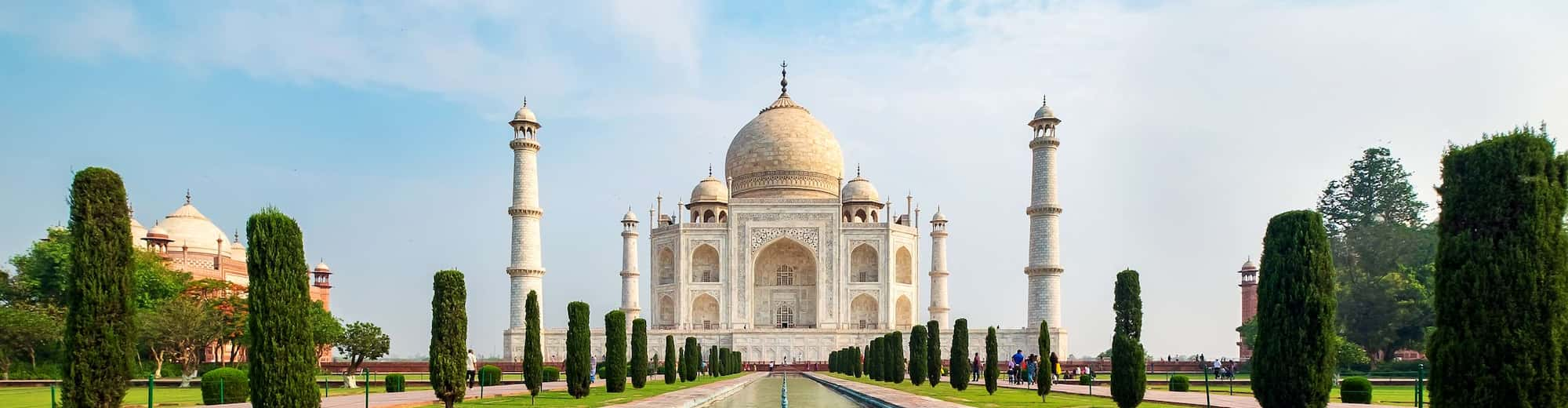 Reiseziel-Seiten – Taj Mahal in Agra, Indien