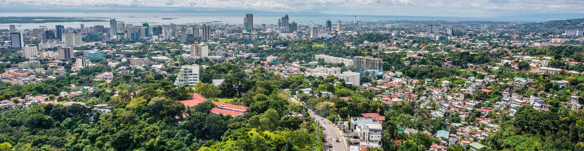 Reiseziel-Seiten – Luftaufnahme von Cebu