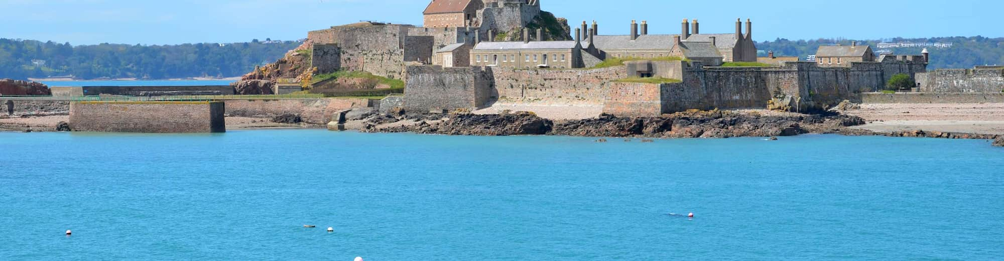 Reiseziel-Seiten – Elizabeth Castle, Saint Helier, Insel Jersey