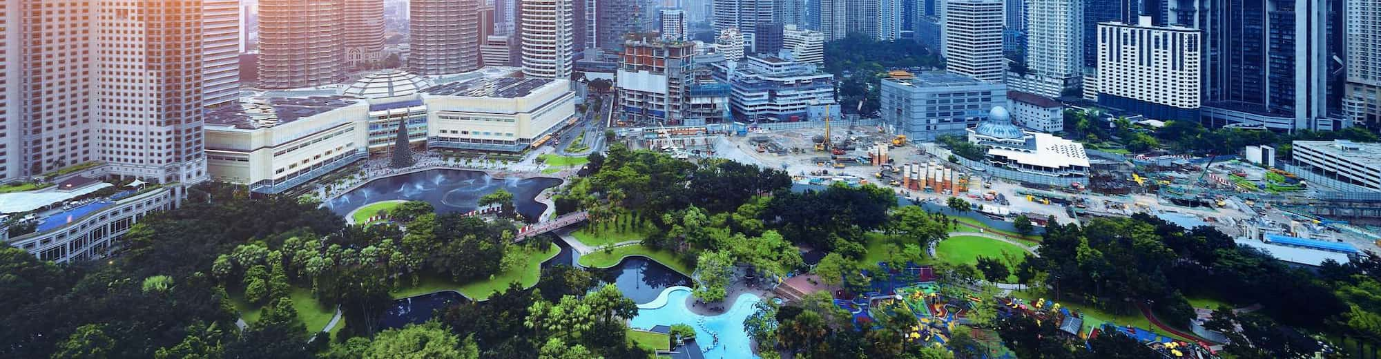 Reiseziel-Seiten - Stadtansicht in Malaysia