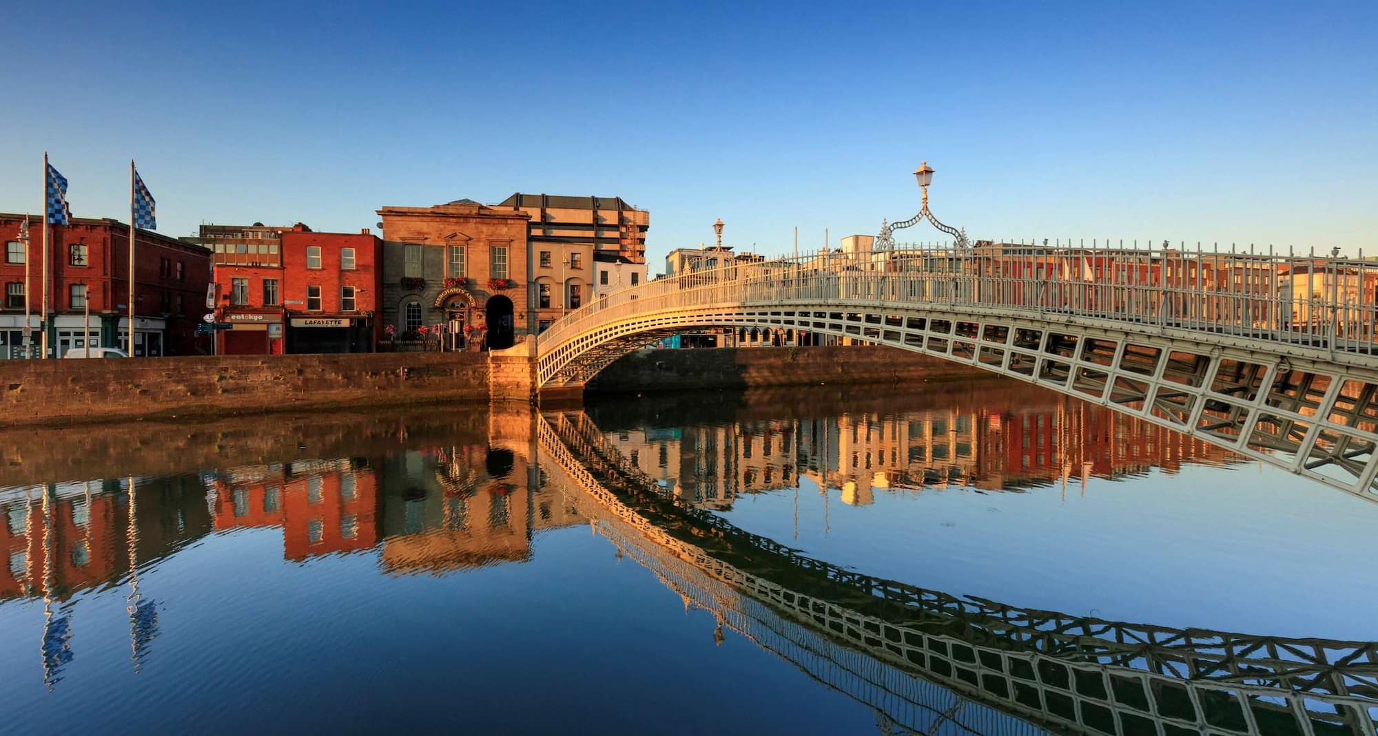 Destinationssidor - Flodutsikt över Dublin
