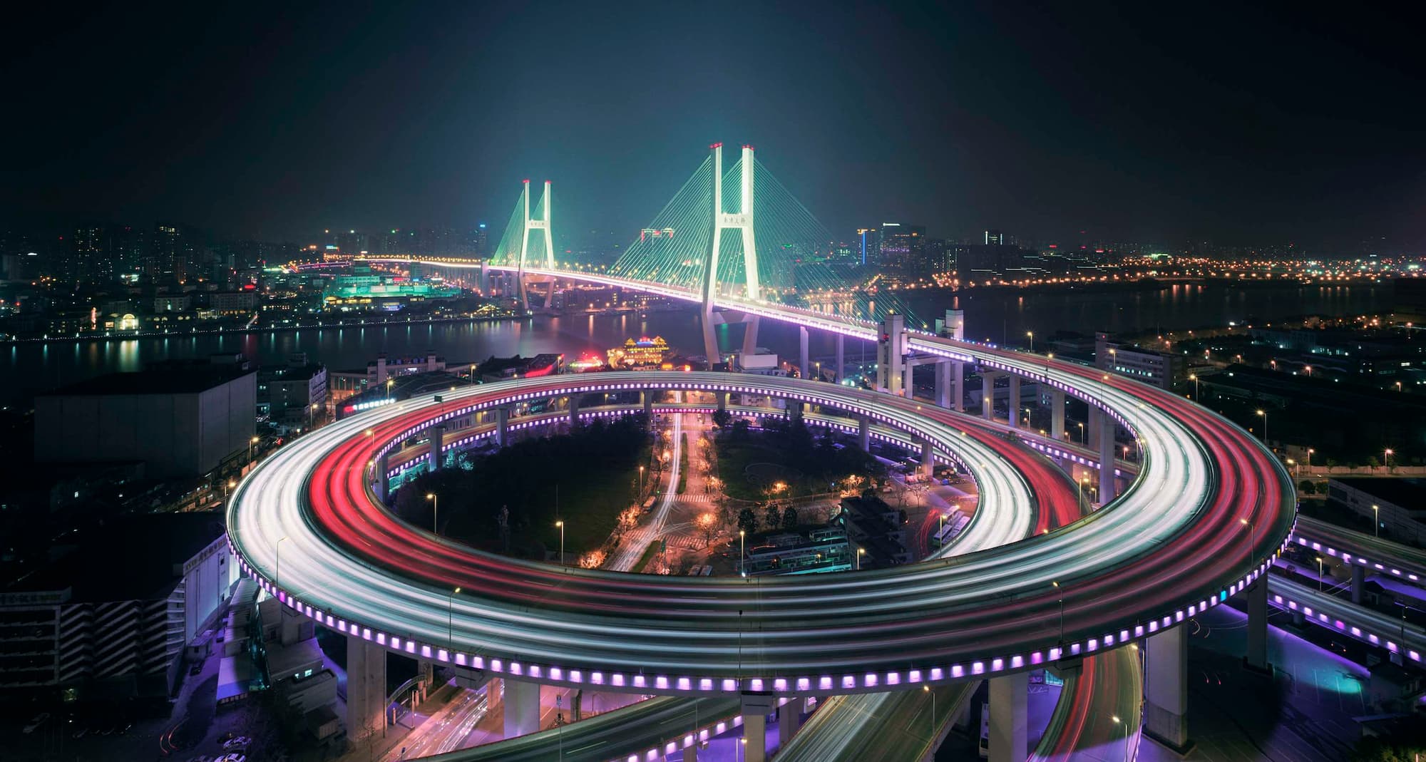 Shanghai by night, China
