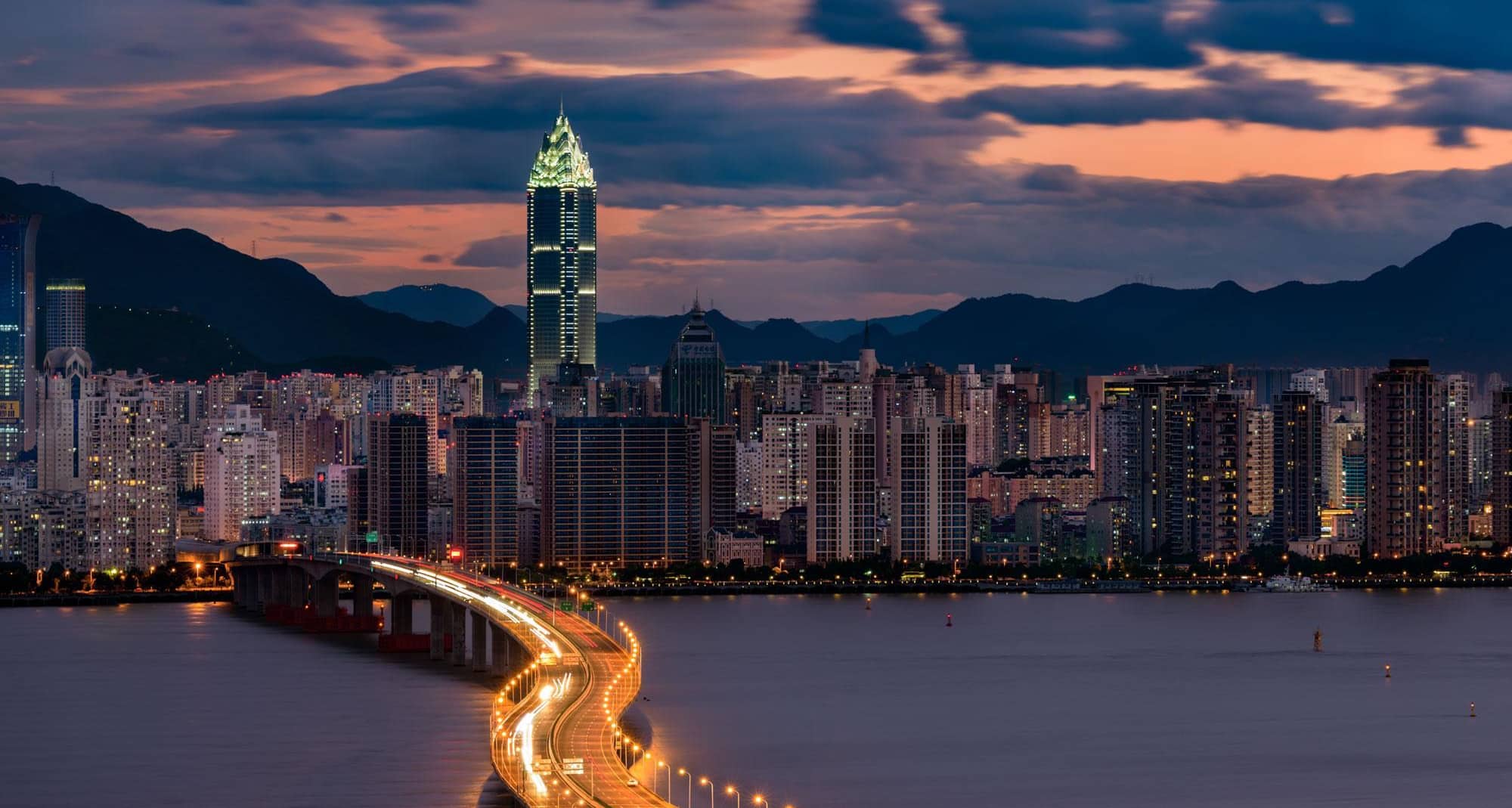 Wenzhou at night