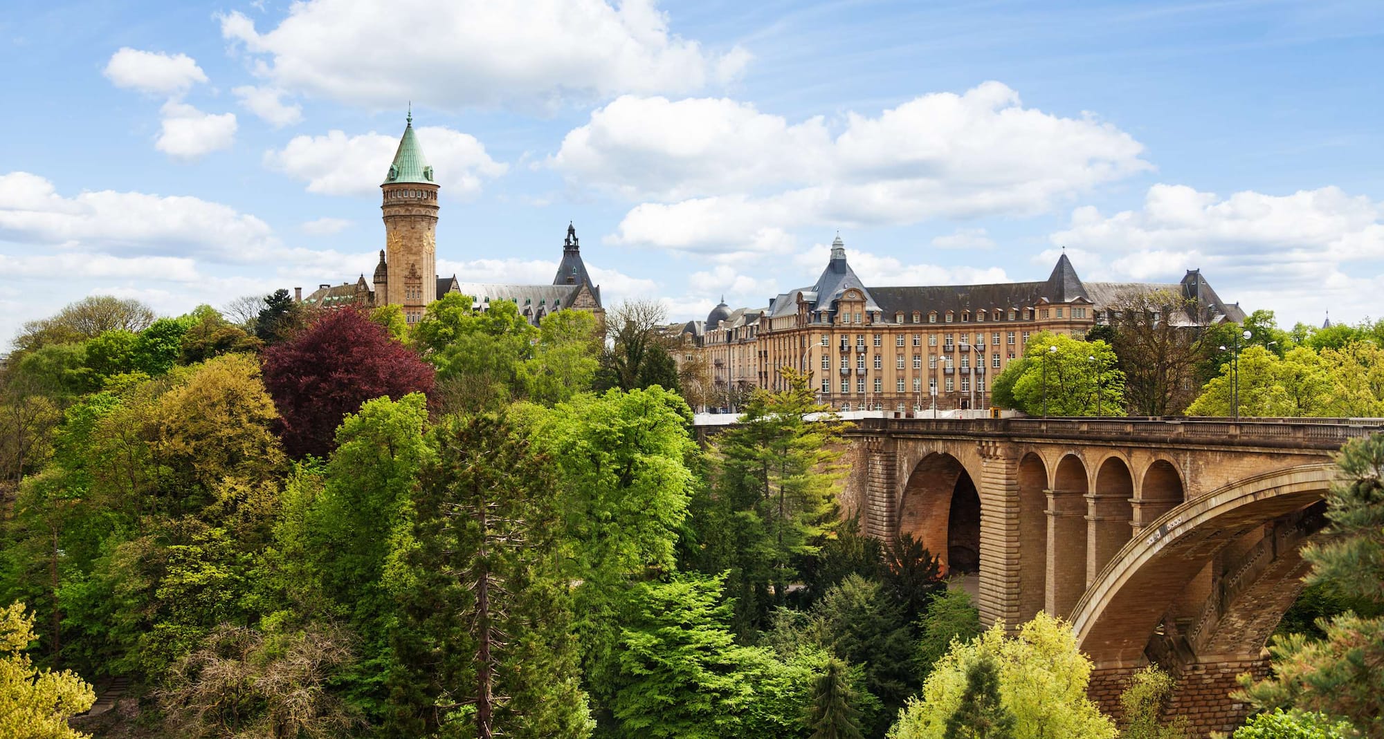Destination Pages - Adolphe Bridge in Luxembourg