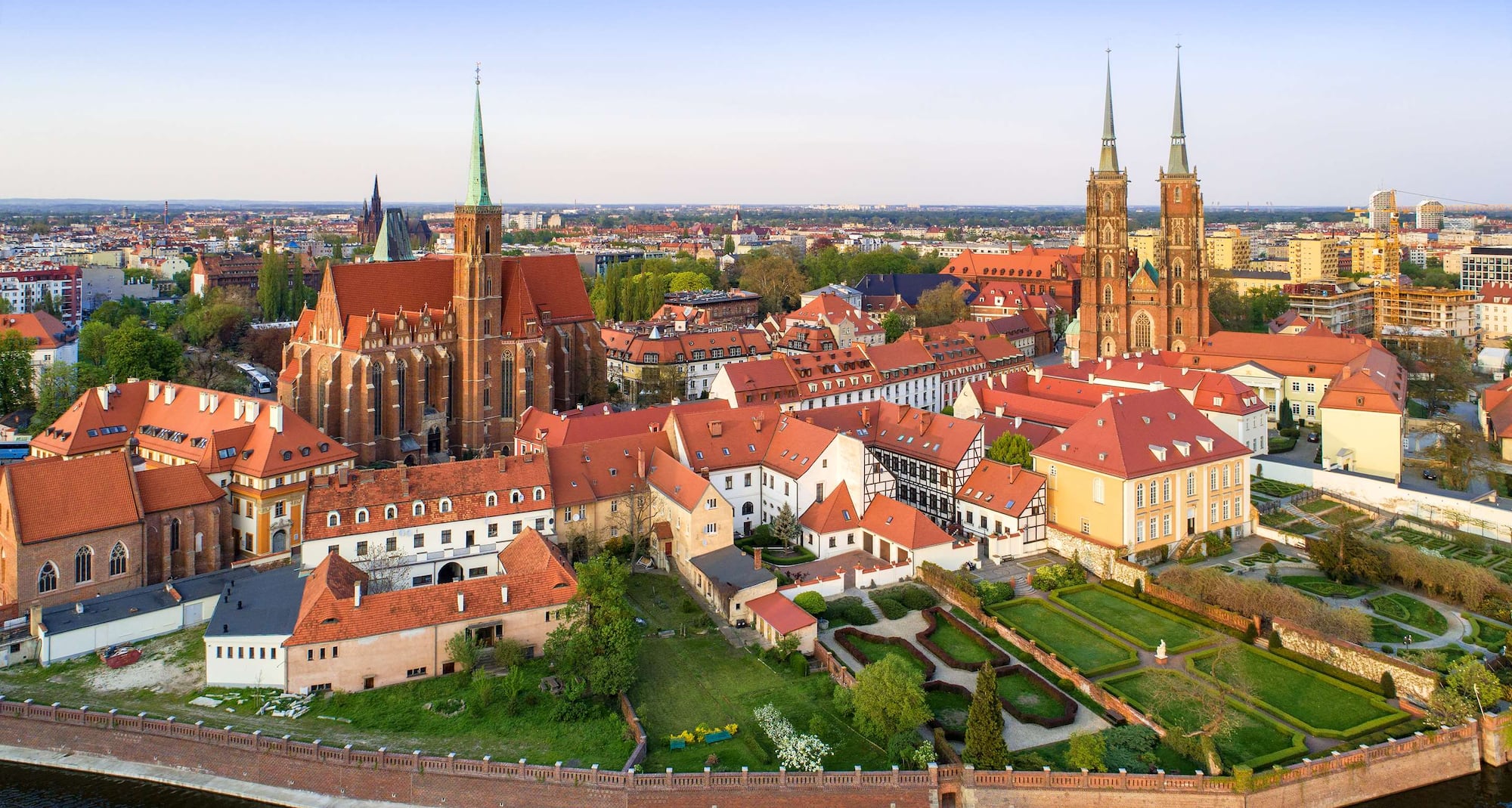 Destination Pages - Aerial City View of Wroclaw