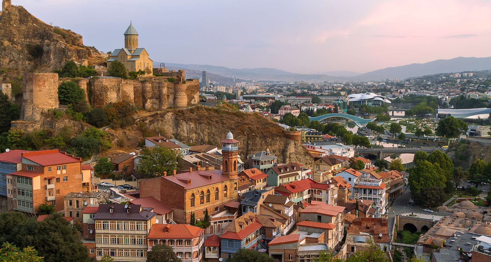 Destination Pages - Aerial City View of Tbilisi