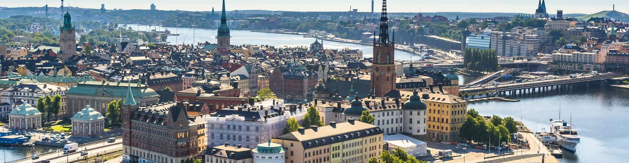 Destination Pages - Aerial City View of Stockholm