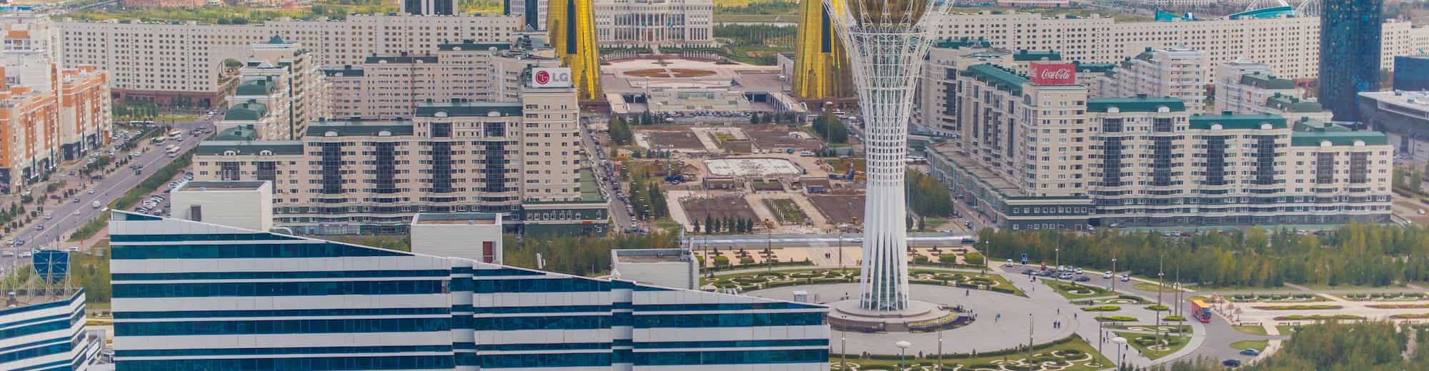 Destination Pages - Aerial City View Astana
