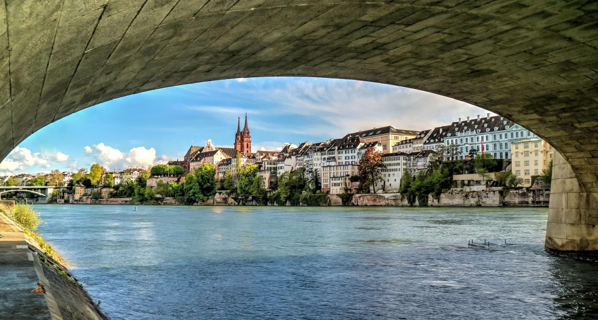 Destination Pages - City View From under the Bridge, Basel