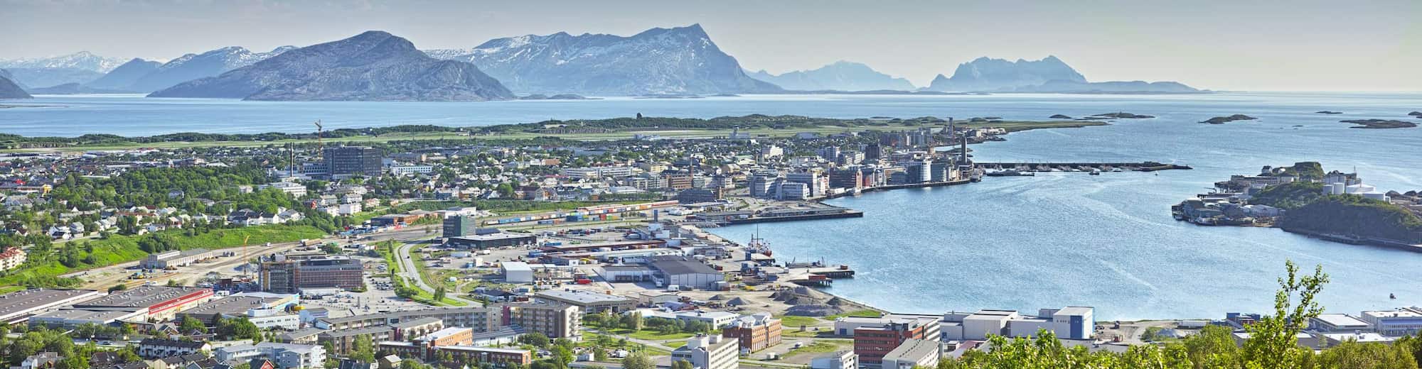 Destinationssidor – Stadsvy i fågelperspektiv, Bodo