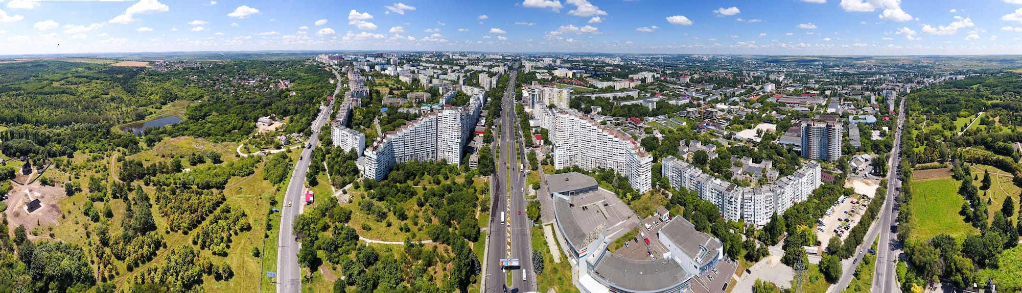 Destination Pages - Aerial City View Chisinau