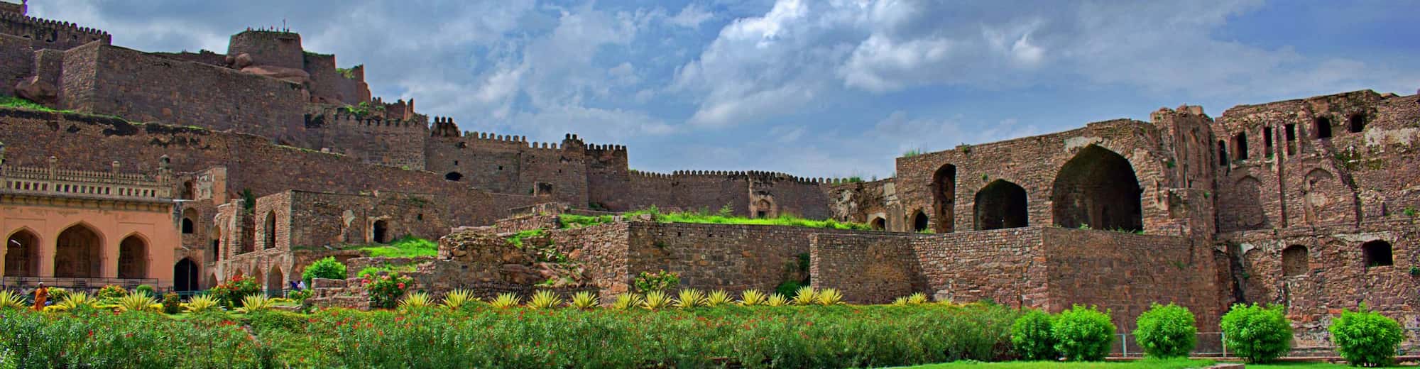 Páginas de destinos - Fortaleza de Golconda, em Hyderabad