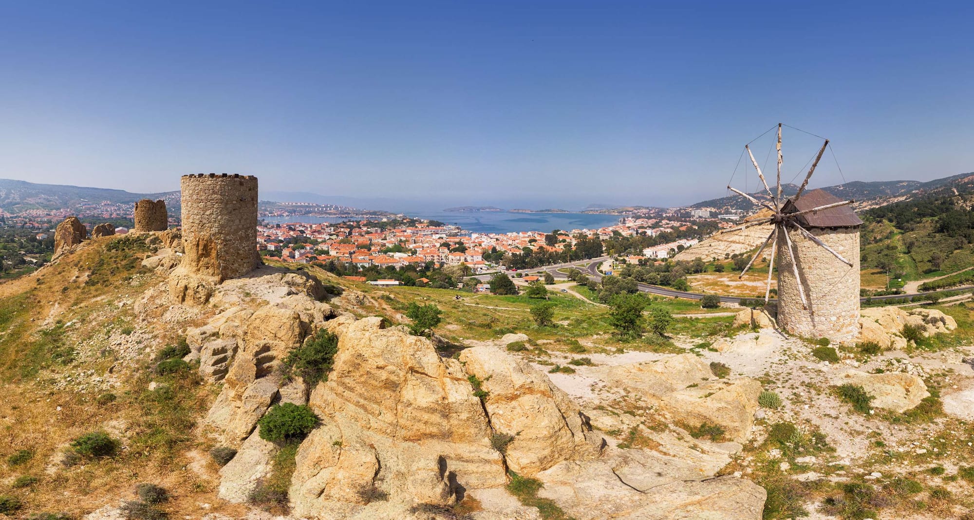 Reisemålssider – luftfoto av Izmir