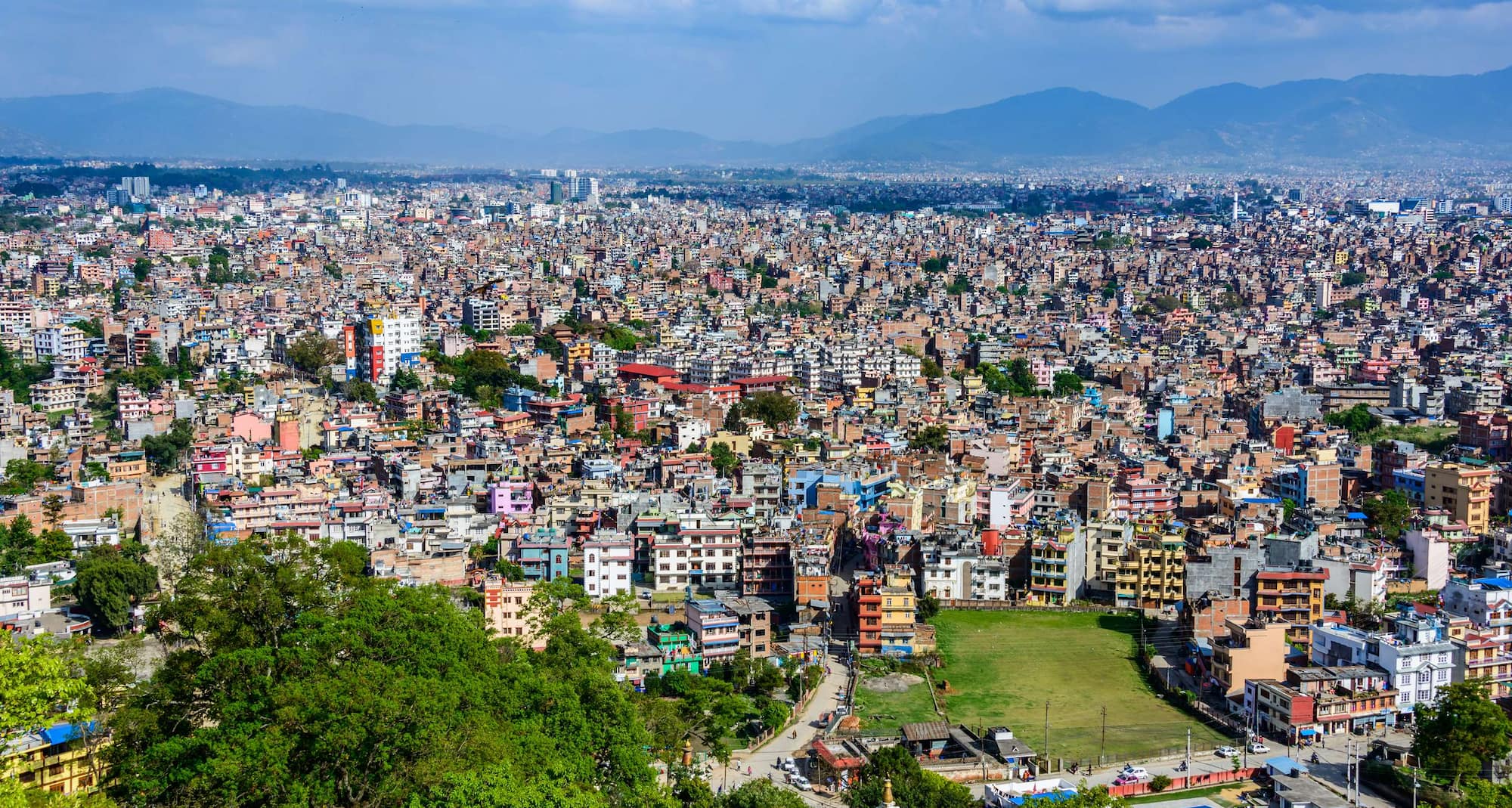 Bestemmingspagina’s – Luchtfoto van Kathmandu