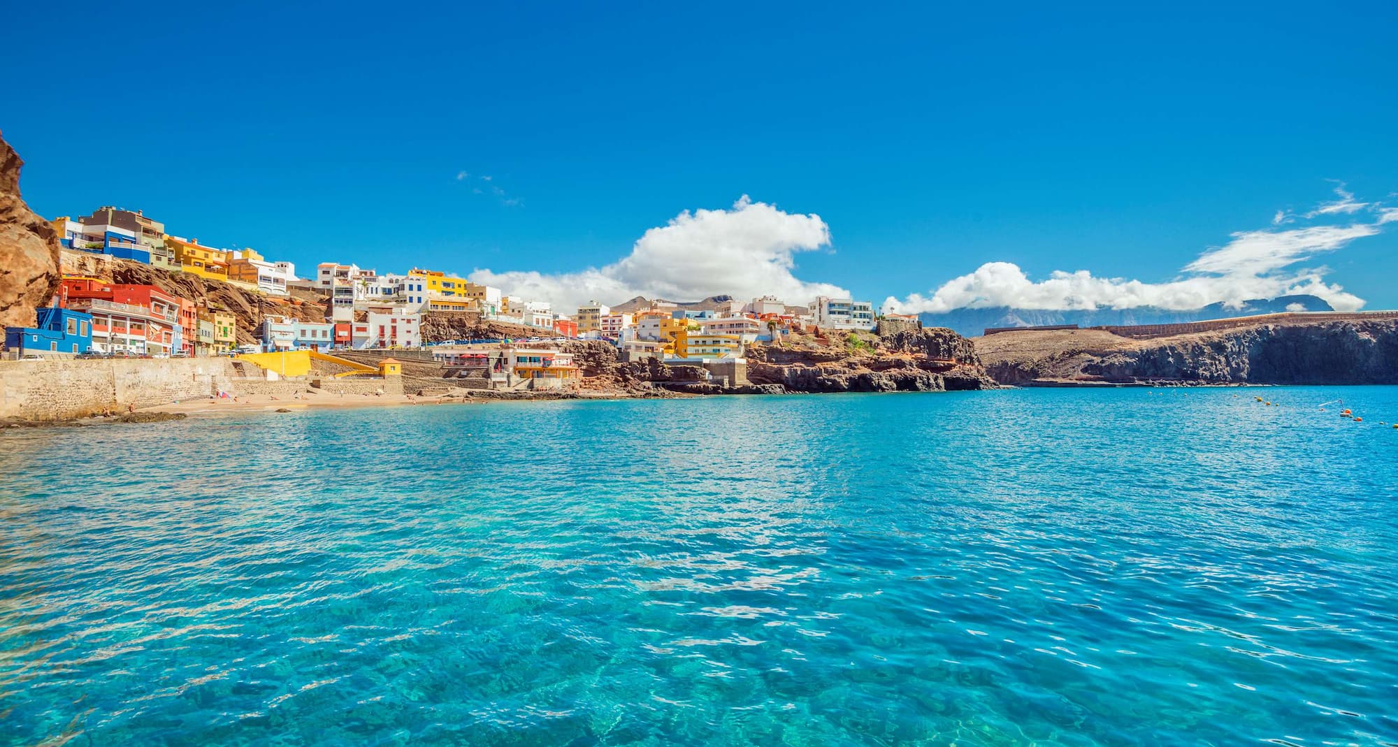 Aerial city view of Gran Canaria
