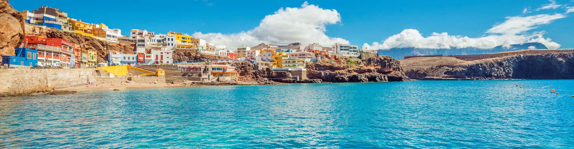 Aerial city view of Gran Canaria