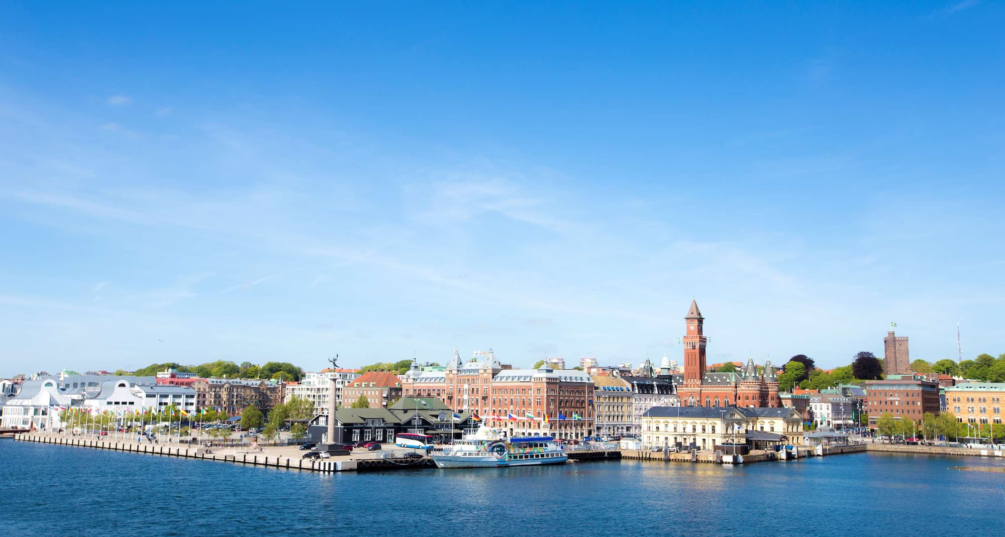 Destinationssidor – Stadsvy i fågelperspektiv, Helsingborg