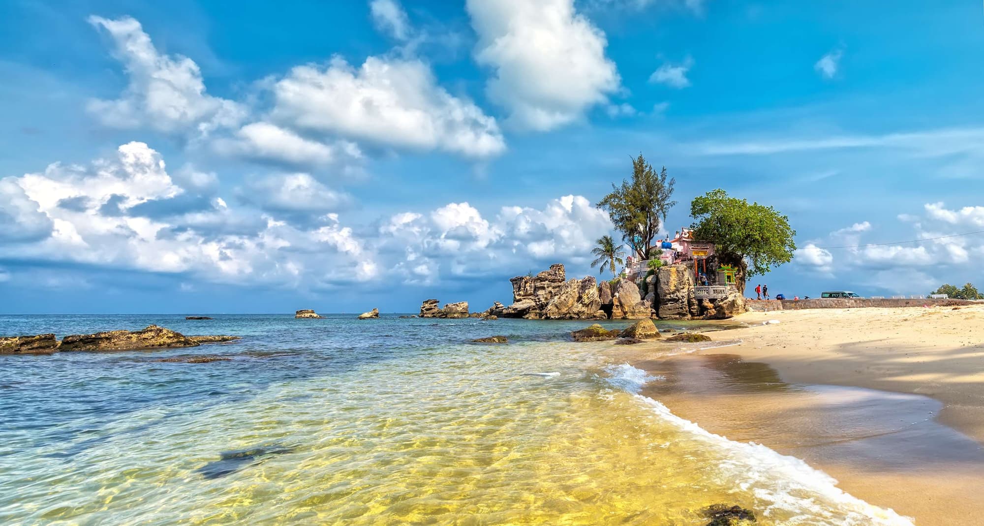Reisemålssider - strand i Kien Giang-provinsen