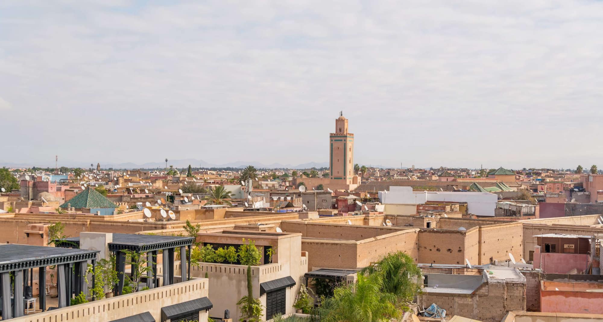 Destination Pages - Aerial Rooftop View Marrakech