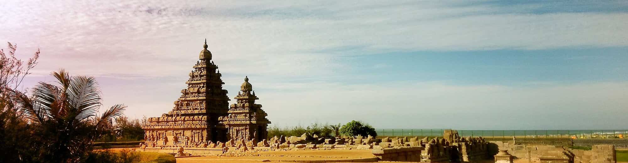 Páginas de destinos - Templo em Mamallapuram
