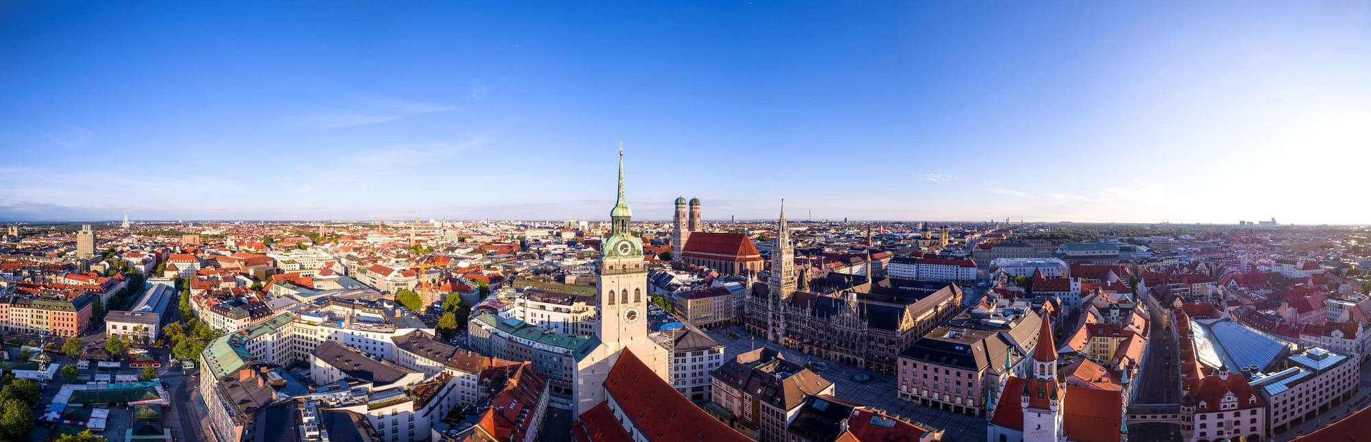 Destination Pages - Aerial Rooftop View Munich