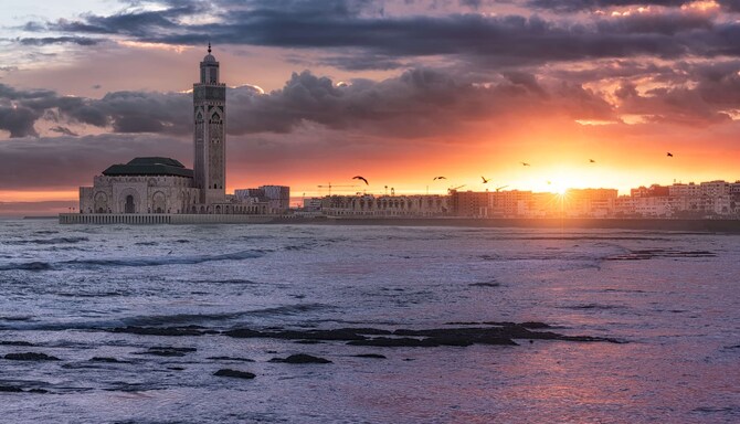 Destination Pages - Sunset over Casablanca