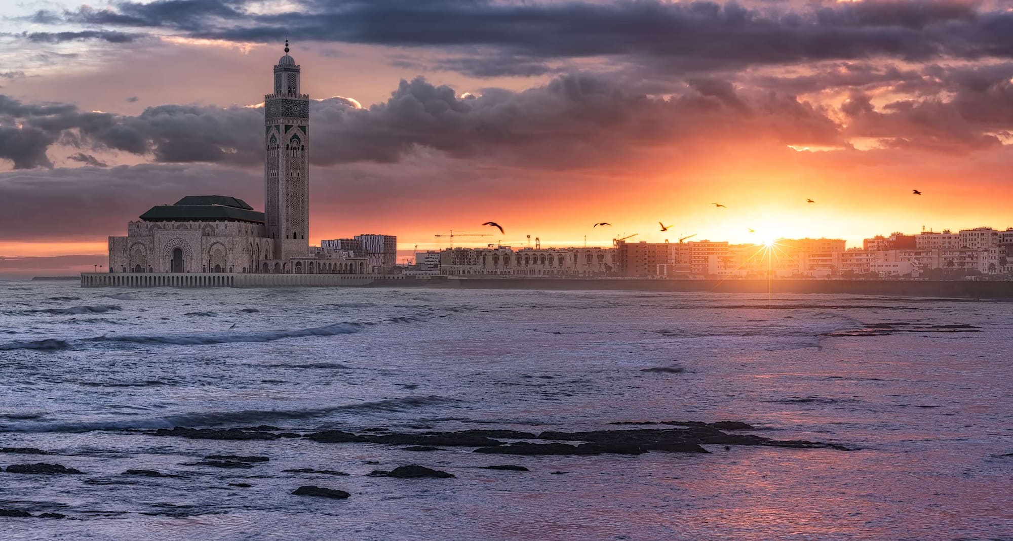 Destination Pages - Sunset over Casablanca