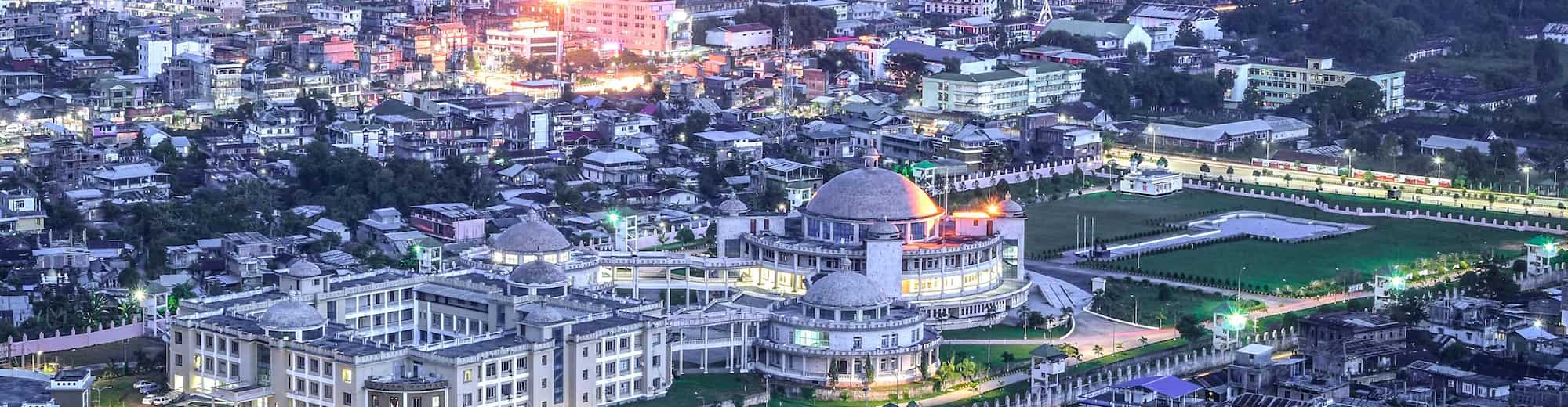 Destination Pages - Imphal above city view