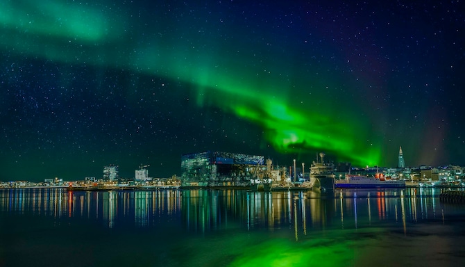 Reykjavik northern lights