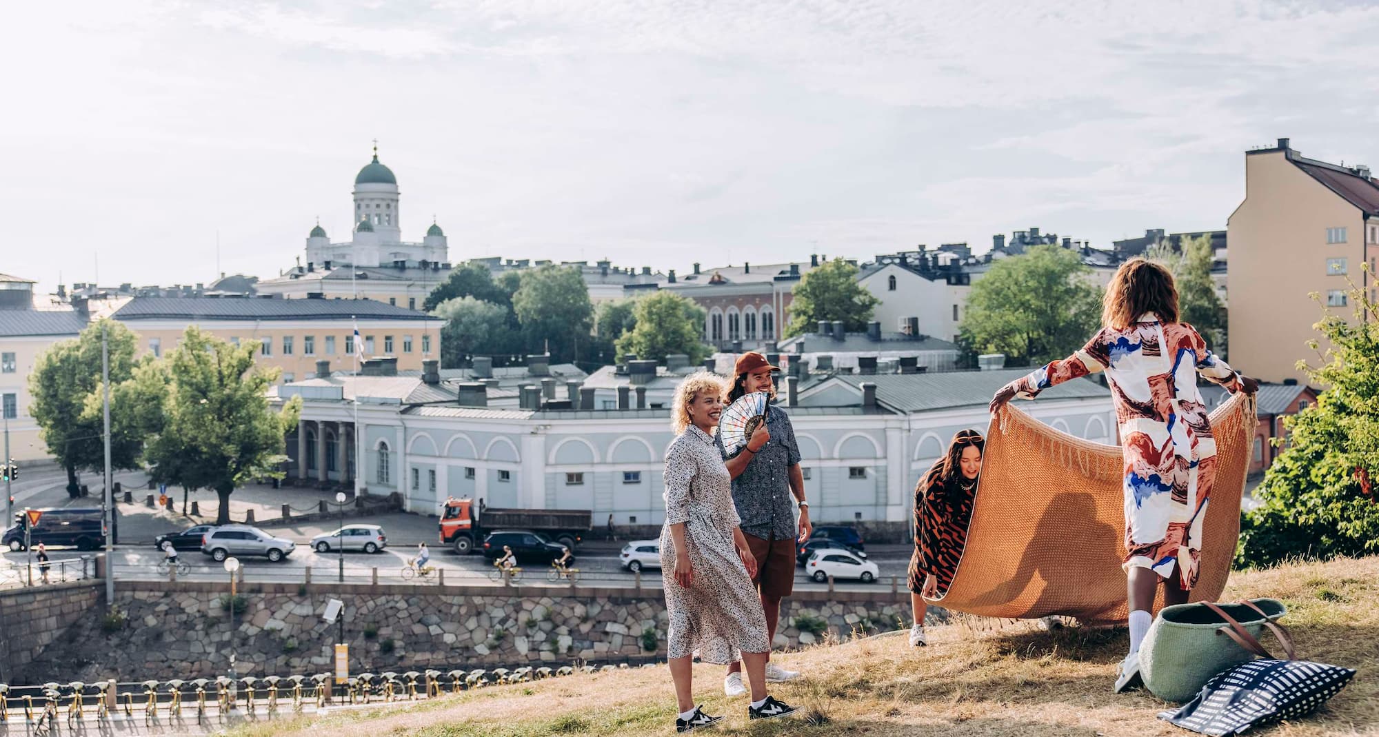 Summer picnic in Helsinki, Finland