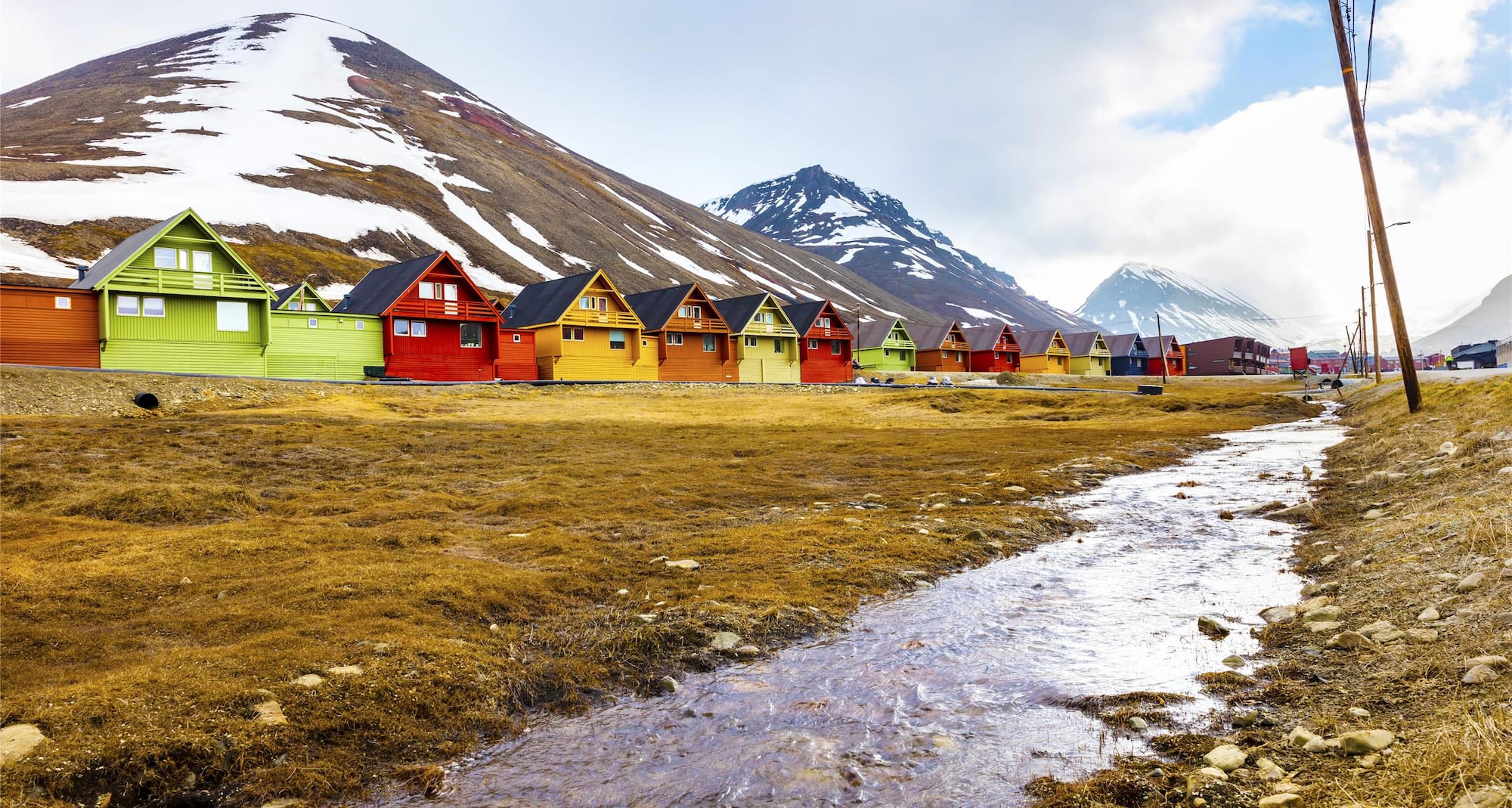 Destination Pages - Nordics and Benelux, UK and Ireland - Longyearbyen summer wooden houses