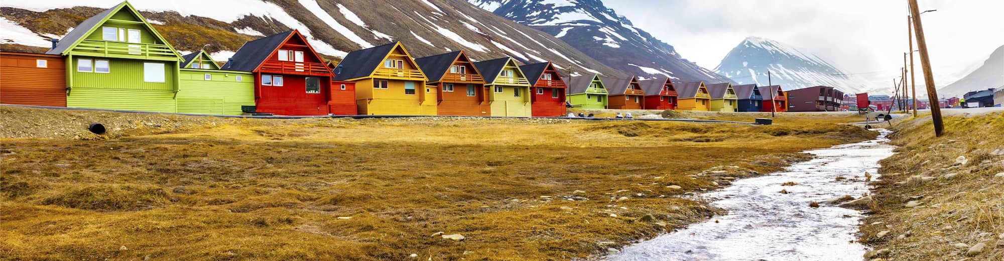 Destination Pages - Nordics and Benelux, UK and Ireland - Longyearbyen summer wooden houses